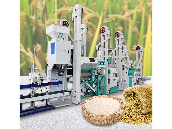 15T/D combined automatic rice milling machine