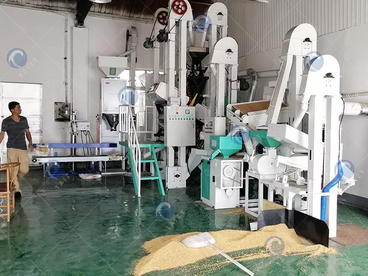 small scale rice mill plant