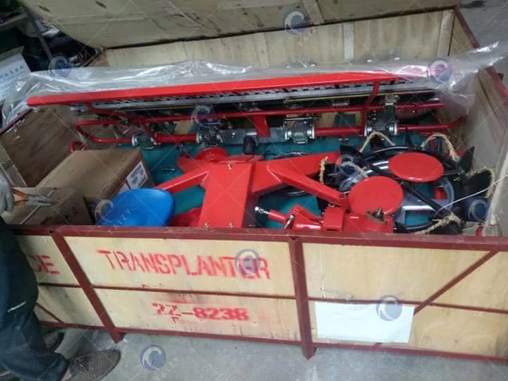 wooden case packing of the rice seeding machine 